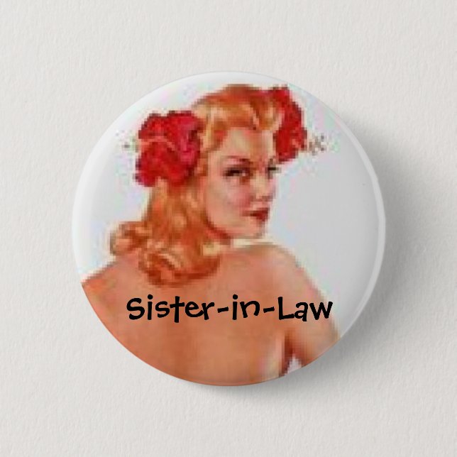 Bóton Redondo 5.08cm Botão de Becky (Frente)