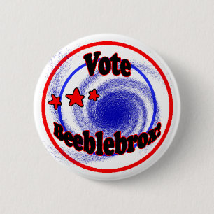 Bóton Redondo 5.08cm Botão de Beeblebrox do voto