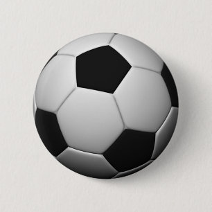 Bóton Redondo 5.08cm Botão de bola de futebol