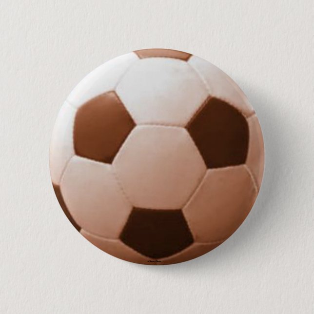 Bóton Redondo 5.08cm Botão de Bola do Futebol (Frente)