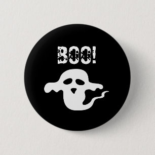 Bóton Redondo 5.08cm Botão de Boo do Fantasma