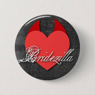 Bóton Redondo 5.08cm Botão de Bridezilla
