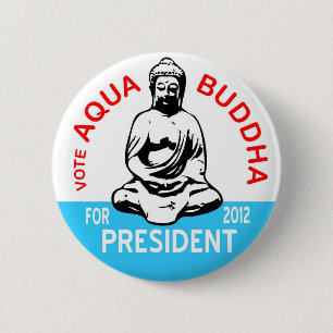 Bóton Redondo 5.08cm Botão de Buddha do Aqua