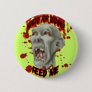 Bóton Redondo 5.08cm Botão de Cabeça Zombie do Halloween
