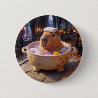 Bóton Redondo 5.08cm Botão de Cachimbo de Capivara em Banho de Spa em C