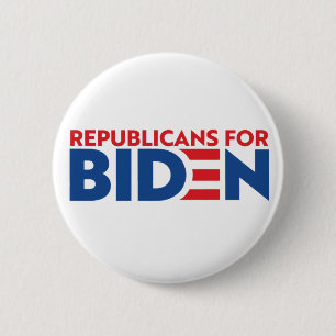 Bóton Redondo 5.08cm Botão De Campanha Republicanos Pela Biden