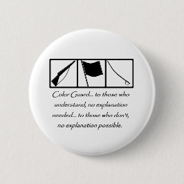 Bóton Redondo 5.08cm Botão de compreensão do Colorguard