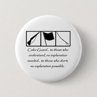 Bóton Redondo 5.08cm Botão de compreensão do Colorguard