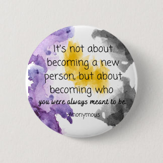 Bóton Redondo 5.08cm Botão De Cor Do Orgulho Não Binário