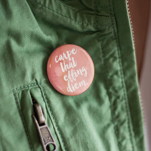 Bóton Redondo 5.08cm Botão De Cotação De Cotação De Carpa Que Effing Di