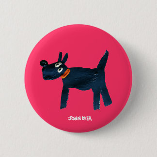 Bóton Redondo 5.08cm Botão de Crachá de Arte: John Dyer Scotty Dog, Bel