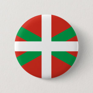 Bóton Redondo 5.08cm Botão de Crachá Euskadi Flag Basque Ikurrin Ikur