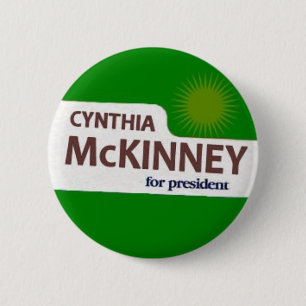Bóton Redondo 5.08cm Botão de Cynthia McKinney
