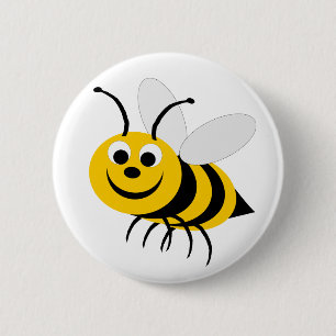 Bóton Redondo 5.08cm Botão de Design da Abelha do Bumble