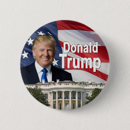 Bóton Redondo 5.08cm Botão de Donald Trump