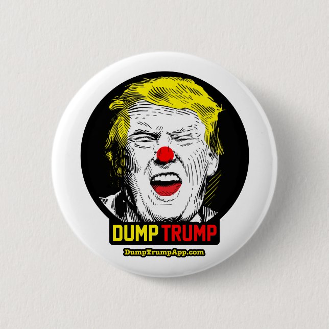 Bóton Redondo 5.08cm Botão de DumpTrump (Frente)