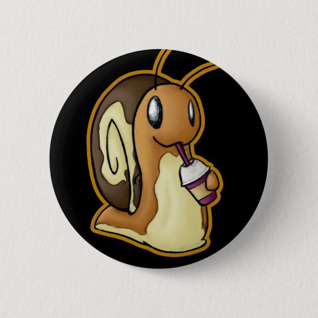 Bóton Redondo 5.08cm Botão de Ecru (Frente)