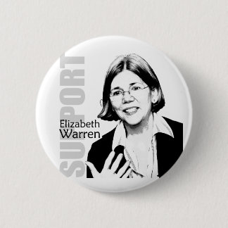 Bóton Redondo 5.08cm Botão de Elizabeth Warren