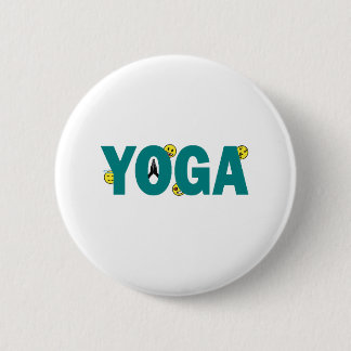 Bóton Redondo 5.08cm Botão de Emoji de Yoga
