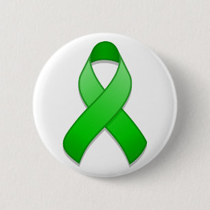 Bóton Redondo 5.08cm Botão de Faixa de Sensibilização Verde