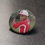 Bóton Redondo 5.08cm Botão de Foto do Esporte Personalizado<br><div class="desc">Botão de Foto do Esporte Personalizado: Clique em "alterar" na imagem do marcador de posição e substitua-a pela sua! Uma forma excelente de mostrar seu amor e apoio ao seu atleta favorito!</div>