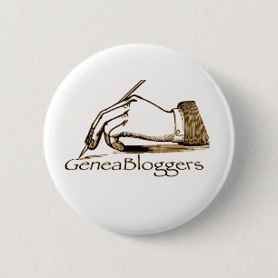 Bóton Redondo 5.08cm Botão de GeneaBloggers