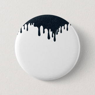Bóton Redondo 5.08cm Botão de Gotejamento de Tinta de Carvão – Design d