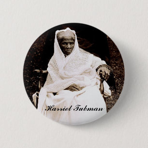 Bóton Redondo 5.08cm Botão de Harriet Tubman
