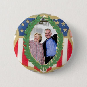 Bóton Redondo 5.08cm Botão de Hillary 2016