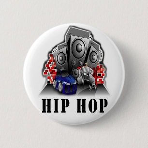 Bóton Redondo 5.08cm Botão de Hip Hop
