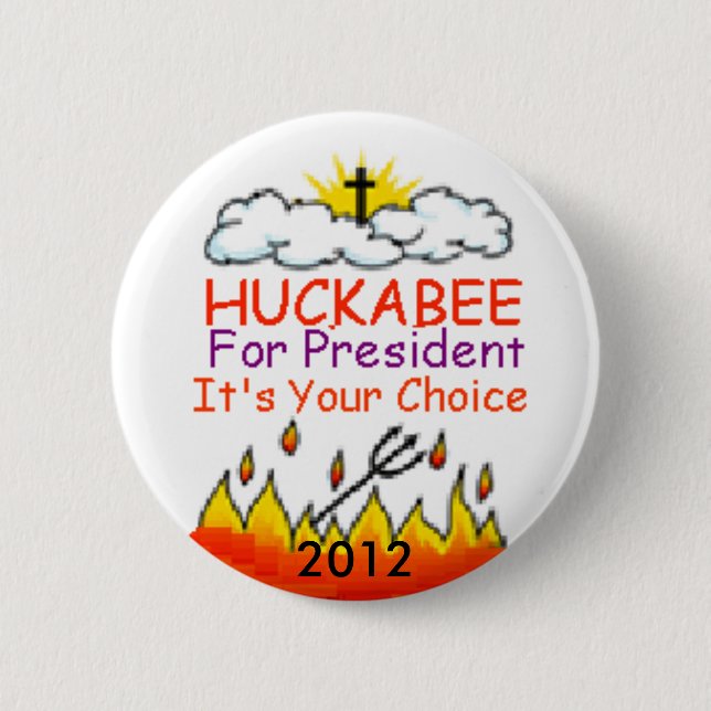 Bóton Redondo 5.08cm Botão de HUCKABEE 2012 (Frente)