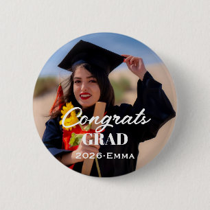 Bóton Redondo 5.08cm Botão de Insígnia de Foto de Formatura Personaliza