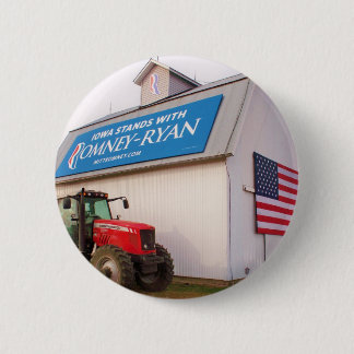 Bóton Redondo 5.08cm Botão de Iowa Romney-Ryan