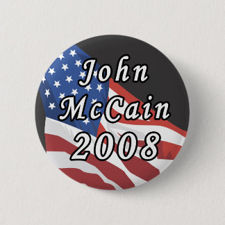 Bóton Redondo 5.08cm Botão de John McCain 2008