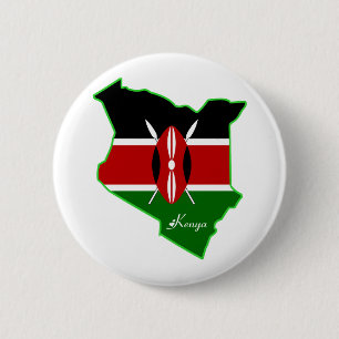 Bóton Redondo 5.08cm Botão de Kenya
