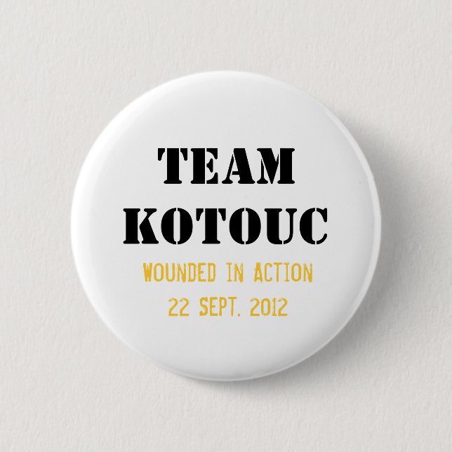 Bóton Redondo 5.08cm Botão de Kotouc da equipe (Frente)