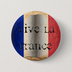 Bóton Redondo 5.08cm Botão de lapela da bandeira da França