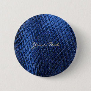Bóton Redondo 5.08cm Botão de Lapela Moderno Decorativo Azul