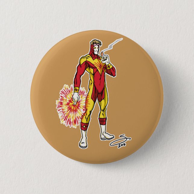 Bóton Redondo 5.08cm Botão de Laserblast (Frente)