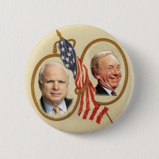 Bóton Redondo 5.08cm Botão de McCain/Lieberman (Frente)