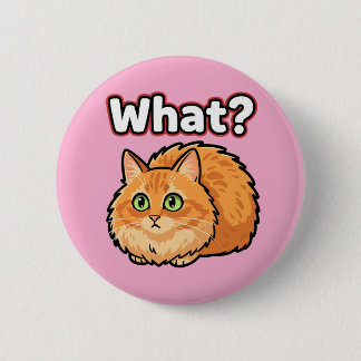 Bóton Redondo 5.08cm Botão de Meme de Gato Gengibre Chocado Engraçado Q