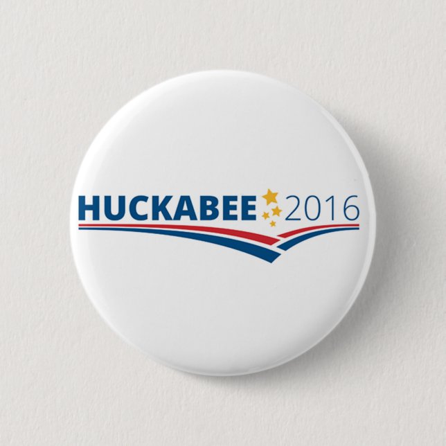 Bóton Redondo 5.08cm Botão de Mike Huckabee 2016 (Frente)
