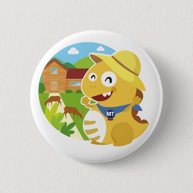 Bóton Redondo 5.08cm Botão de Montana VIPKID (Frente)