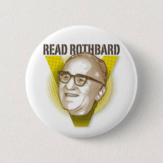 Bóton Redondo 5.08cm Botão de Murray Rothbard