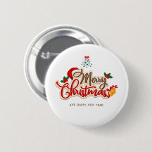Botão de Natal Personalizado – Prendedor Sazonal C