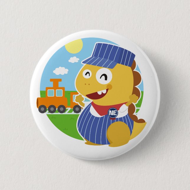 Bóton Redondo 5.08cm Botão de Nebraska VIPKID (Frente)