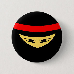 Bóton Redondo 5.08cm Botão de Ninja