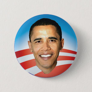 Bóton Redondo 5.08cm Botão de Obama