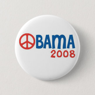 Bóton Redondo 5.08cm Botão de Obama 2008