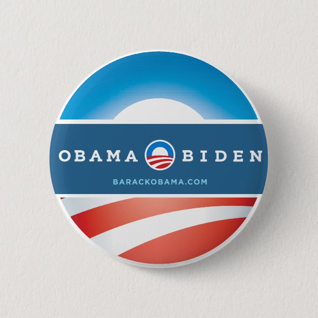 Bóton Redondo 5.08cm Botão de Obama 2012 (Frente)